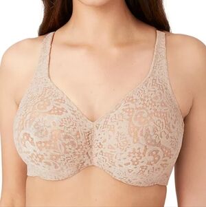 NWT Wacoal Halo Lace Unlined underwire bra - 36DDD.        D49